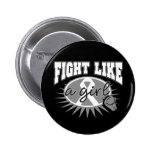 Brain Cancer Fight Like A Girl Sporty Callout buttons