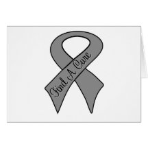 Brain Cancer Find a Cure Greeting Cards