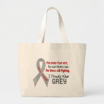 Brain Cancer For Every…..I Proudly Wear Grey 1 Tote Bag