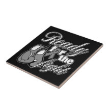 Brain Cancer Gloves Ready For The Fight Ceramic Tile