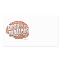 Brain Cancer Grey Matters business cards