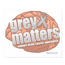 Brain Cancer Grey Matters posters