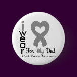Brain Cancer Heart Ribbon For My Dad