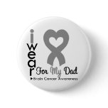 Brain Cancer Heart Ribbon For My Dad Pins