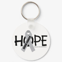 Brain Cancer Hope keychains by fightcancertees Brain Cancer Hope keychains
