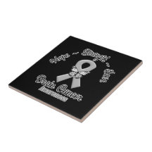 Brain Cancer Hope Strength Love Tiles