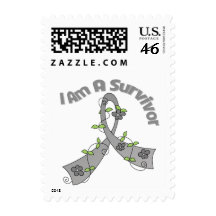 Brain Cancer I Am A Survivor Postage