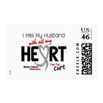 Brain Cancer I MISS MY HUSBAND Postage