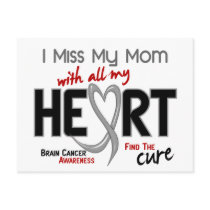 Brain Cancer I MISS MY MOM Post Card