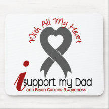 Brain Cancer I Support My Dad Mouse Pad