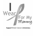 Brain Cancer I Wear Gray Ribbon For My Mommy