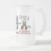 Brain Cancer I Wear Grey For My Husband 43 Mugs