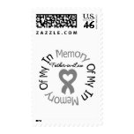 Brain Cancer In Memory of My Father-in-Law Postage