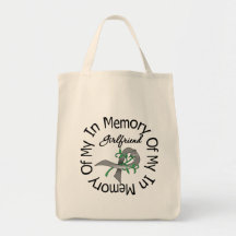 Brain Cancer In Memory of My Girlfriend Canvas Bags