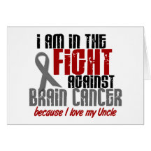 Brain Cancer IN THE FIGHT 1 Uncle Greeting Card