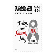 Brain Cancer Missing Miss My Best Friend 1 Stamps