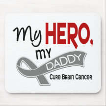 Brain Cancer MY HERO MY DADDY 42 Mouse Pads