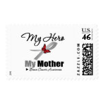 Brain Cancer My Hero My Mother stamps