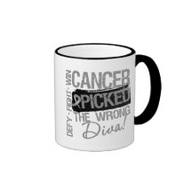 Brain Cancer Picked The Wrong Diva Coffee Mugs