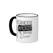 Brain Cancer Picked The Wrong Diva mugs by cancerapparel Brain Cancer Picked The Wrong Diva mugs
