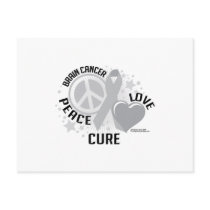 Brain Cancer PLC postcards by fightcancertees Brain Cancer PLC postcards