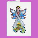Brain Cancer Ribbon Angel Card cards