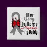 Brain Cancer Ribbon Hero My Daddy