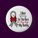Brain Cancer Ribbon Hero My Daddy