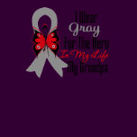 Brain Cancer Ribbon Hero My Grandpa