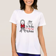 Brain Cancer Ribbon Hero My Husband T-shirts