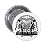 Brain Cancer Riding For The Cure Pinback Buttons