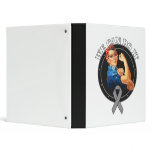 Brain Cancer - Rosie The Riveter - We Can Do It 3 Ring Binders