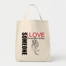 Brain Cancer Someone I Love Earned Their Wings Canvas Bags