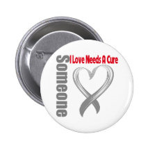 Brain Cancer Someone I Love Needs A Cure Pinback Button