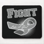 Brain Cancer Sporty Fight Like A Girl mousepads