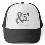 BRAIN CANCER SUPPORT For My Sister hats
