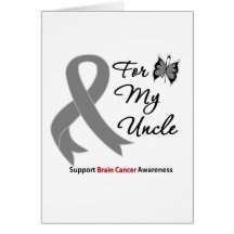 Brain Cancer Support For My Uncle Cards