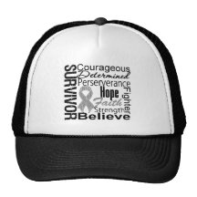 Brain Cancer Survivor Collage Hat