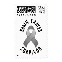 Brain Cancer Survivor Postage stamps