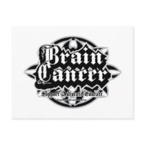Brain Cancer Tribal postcards by fightcancertees Brain Cancer Tribal postcards