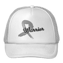 Brain Cancer Warrior Grunge Hats