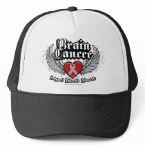 Brain Cancer Wings hats