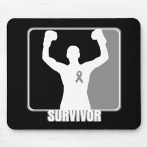 Brain Cancer Winning Survivor Mousepad