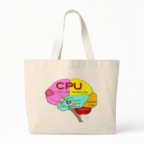 Brain CPU light Tote Bag