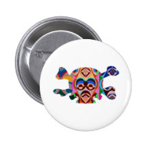 Brain Dead Skull - Meditate Resolve Pinback Button