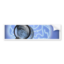 Brain fingerprint bumper sticker