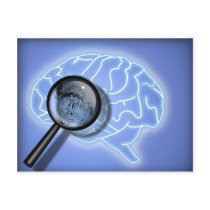 Brain fingerprint postcard