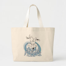 Brain Freeze with cow Tote Bags
