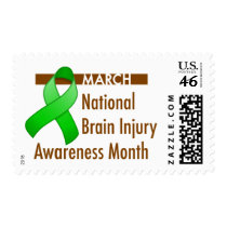Brain Injury Awareness Month Postage stamps