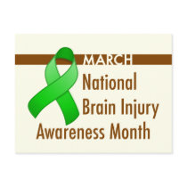 Brain Injury Awareness Month Postcard postcards